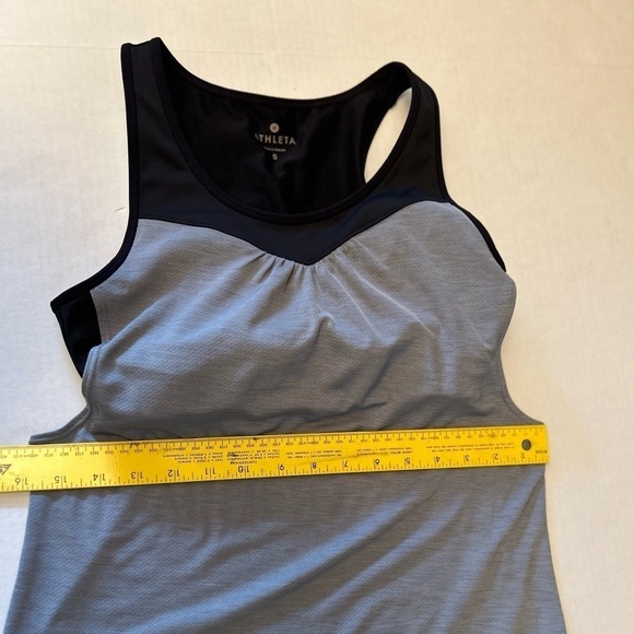 Athleta Freedom Super Charged mesh tank w/ built in sports bra Sz-S Z3 - Picture 11 of 11